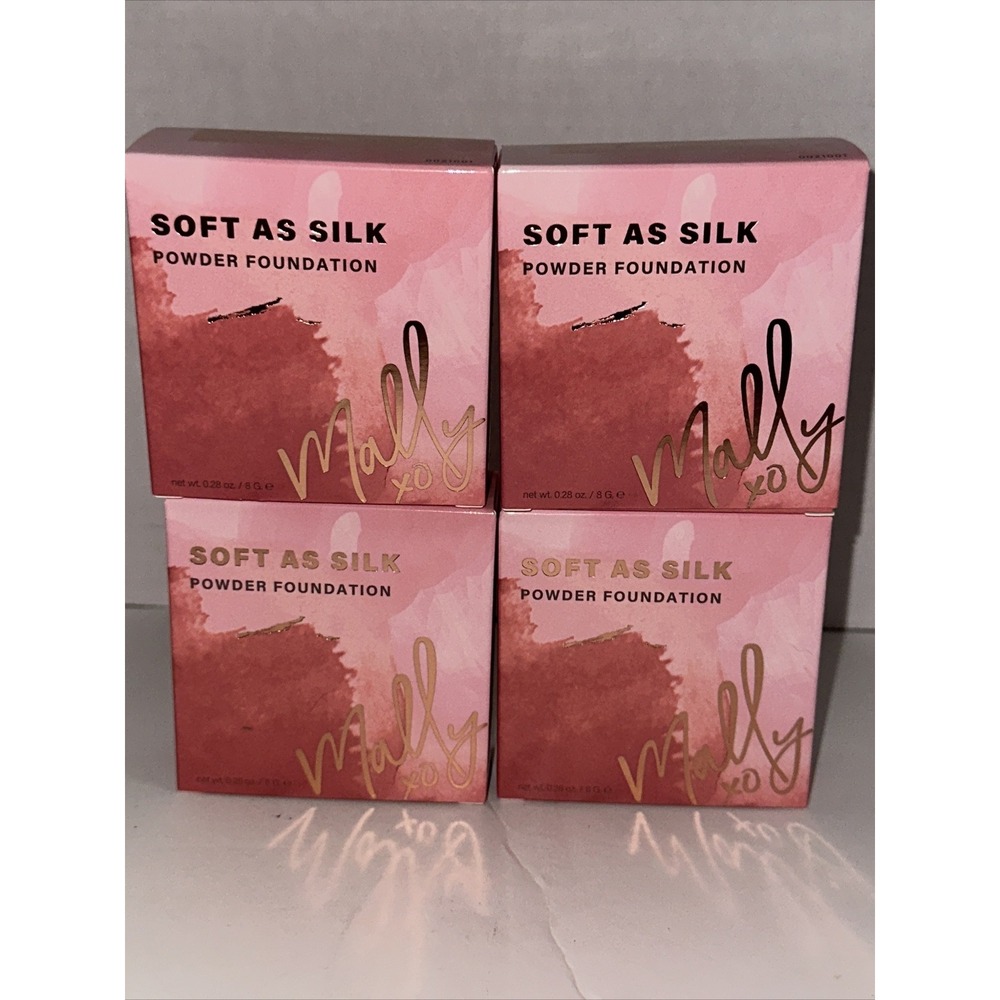 Mally Soft As Silk Powder Foundation Fair 0.28 Oz 4 Pk Beauty Make Up Brand New - Picture 3 of 16